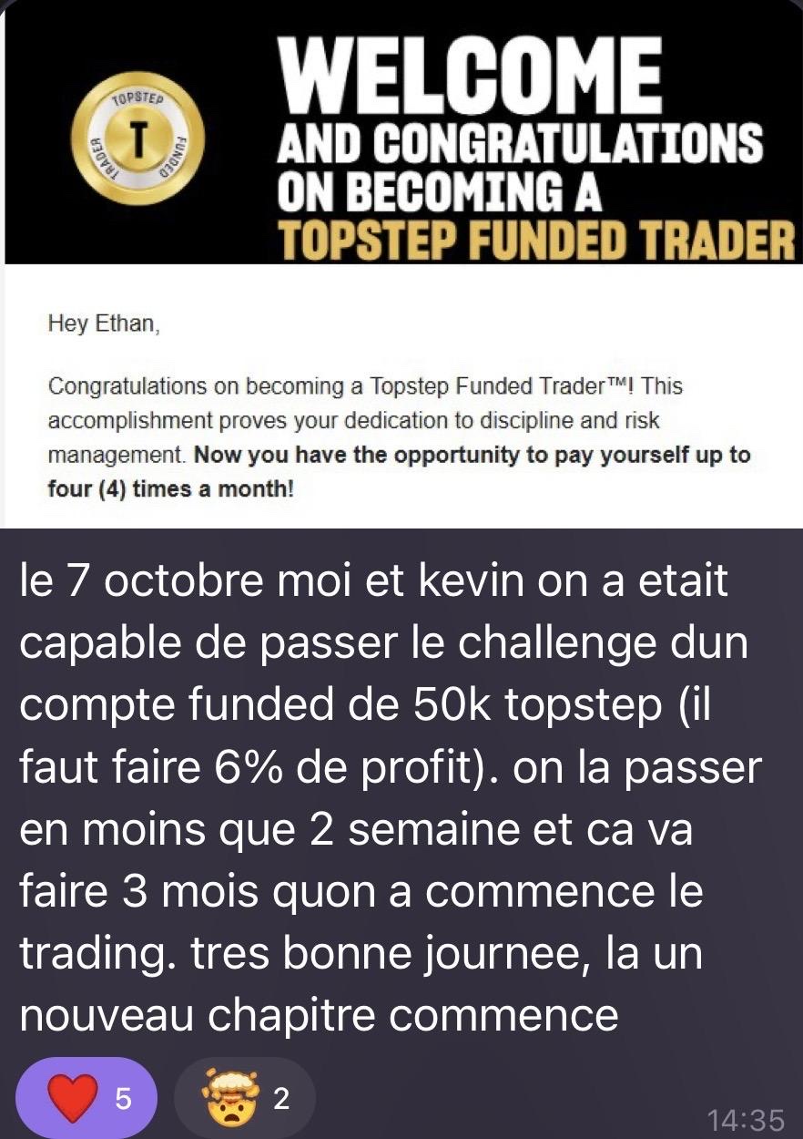 Capture résultat Apogée : compte funded validé